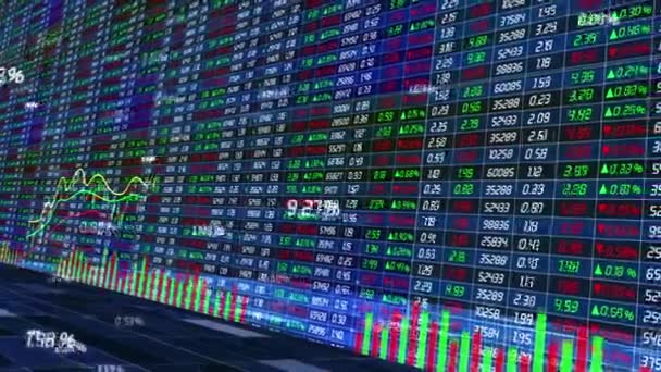 Stock Exchange Stock Price Data Change Background — Video