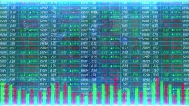 Large screen of stock exchange stock price