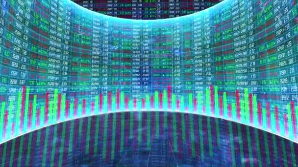 Large Screen Stock Exchange Stock Price Change Surface — Video