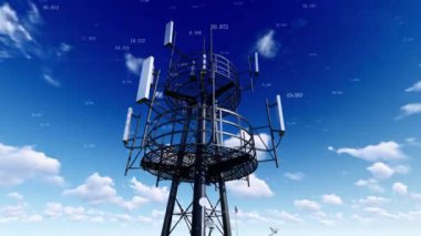 5G baz istasyonu sinyal kulesi zaman gecikmesi fotoğrafçılığı