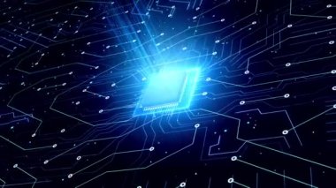 Bilgisayar işlemci çipinin devre diyagramı