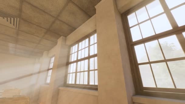 阳光透过窗户 — 图库视频影像
