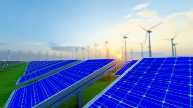 Rüzgar enerjisi üretimi ve yeni enerji tesisleri.