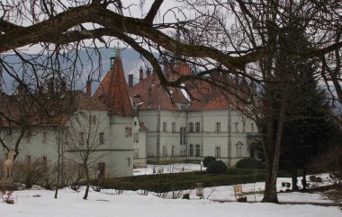 Ukrayna 'daki Karpat Dağları' ndaki Kış Sarayı