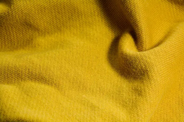 Textur Manteln Tillverkad Gul Bomull — Stockfoto