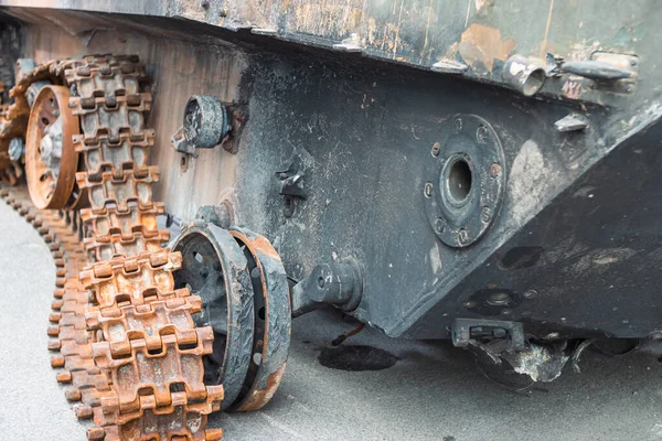 War Ukraine Destroyed Russian Tanks Historical Museum Kyiv May 2022 — Stockfoto