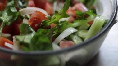 Taze sebze salatası. Sağlıklı yemek..