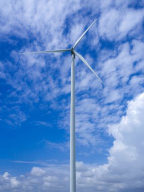 Wind turbines for electric power production at Ranot, Songkhla, Thailand.