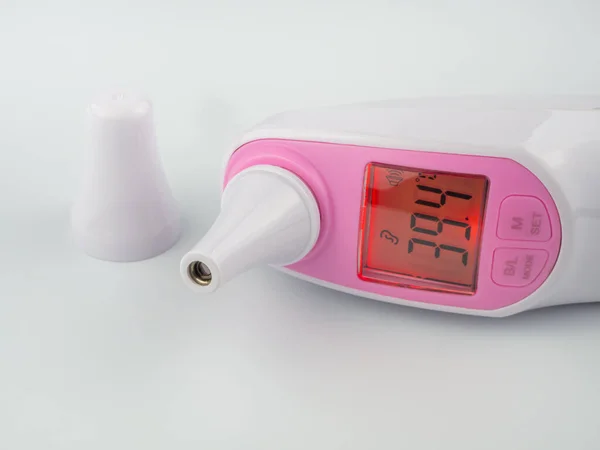 Infraröd Termometer För Att Mäta Örontemperatur Och Feber — Stockfoto