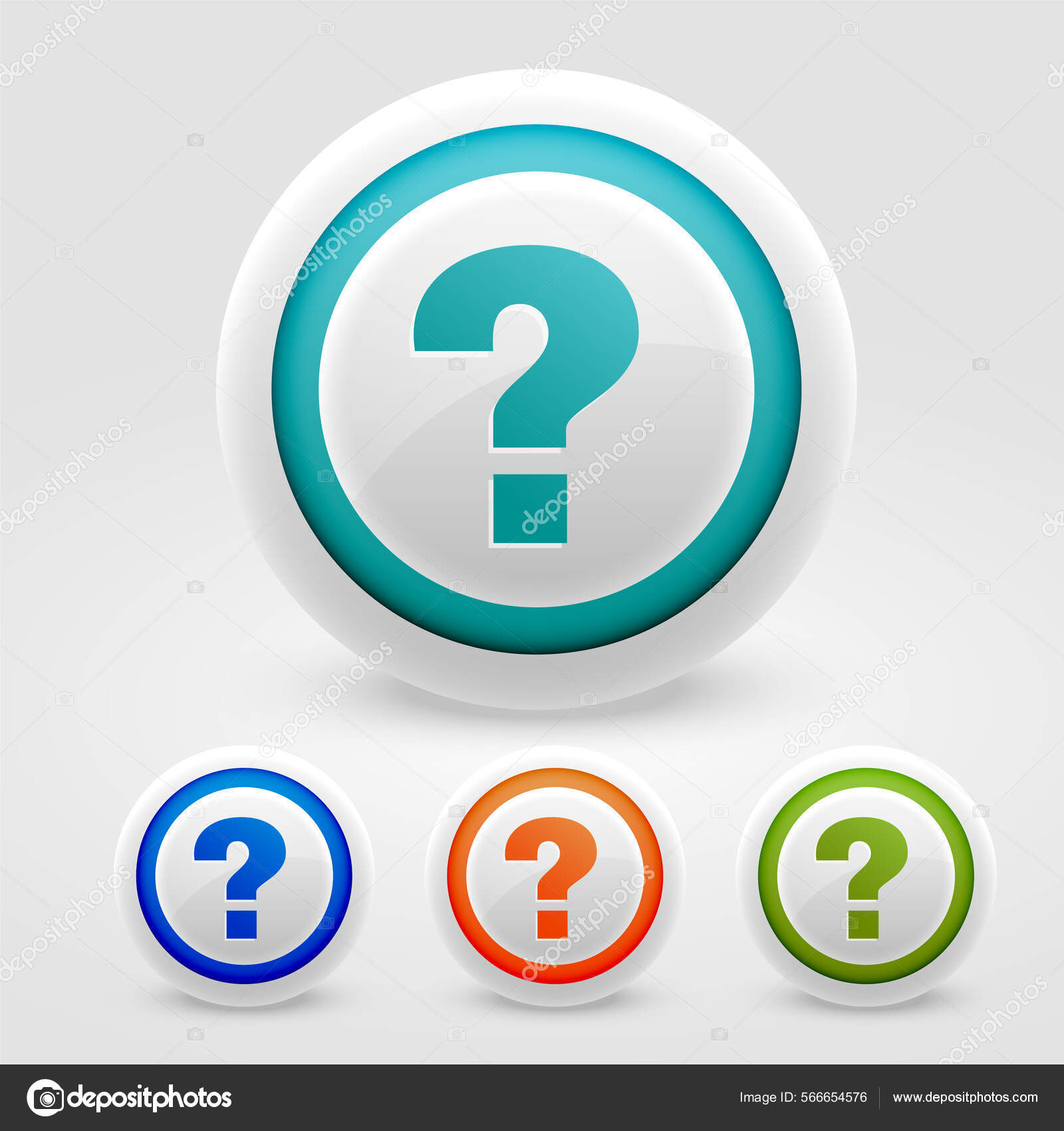 Question Mark Buttons Help Support  Purpose Stock Vector Image by ©desinerstar 566654576