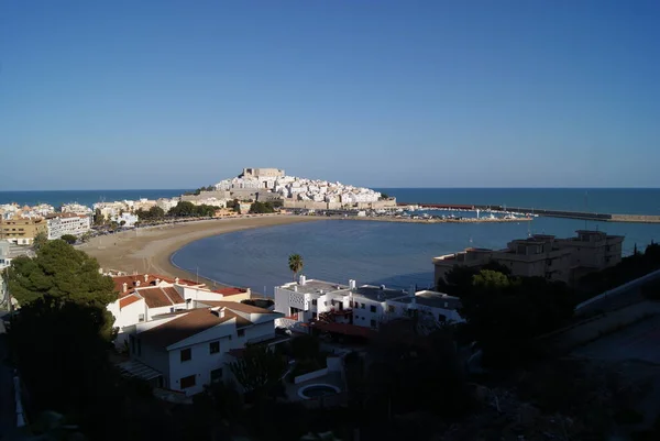 Benicarlo Peniscola Dağı Sahil manzarası