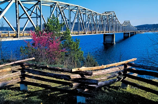 Ancien Pont Fer Missouri Highway Kimberling City Missouri Traverse Lac — Photo