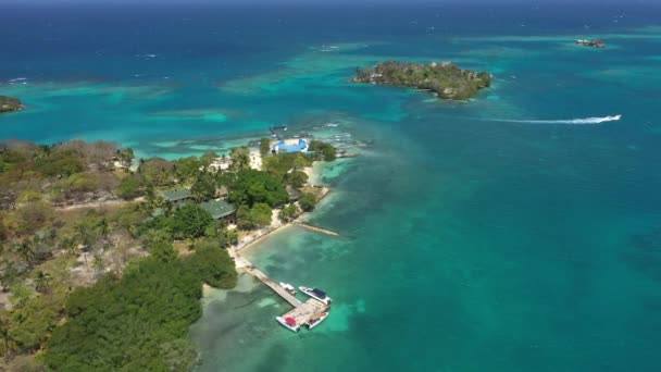 Wyspy Rosario Lub Islas Del Rosario Wybrzeży Cartagena Indias Kolumbii — Wideo stockowe