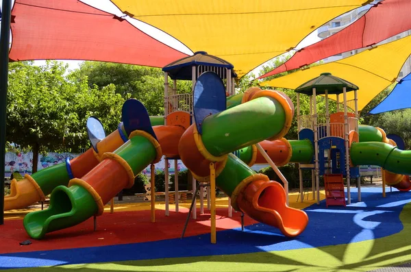 Empty Playground Israel Beautiful Space Children Modern Area Rishon Lezion — Fotografia de Stock