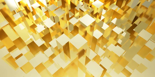 Altın kübik 3d resimli duvar kağıdı