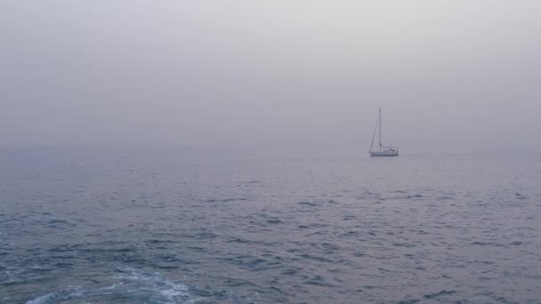 Niebla Amanecer Costa Adeje Sur Isla Tenerife Las Islas Canarias — Vídeo de stock