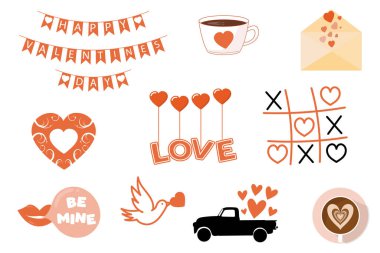 Valentine's day cliparts, Valentine decoration