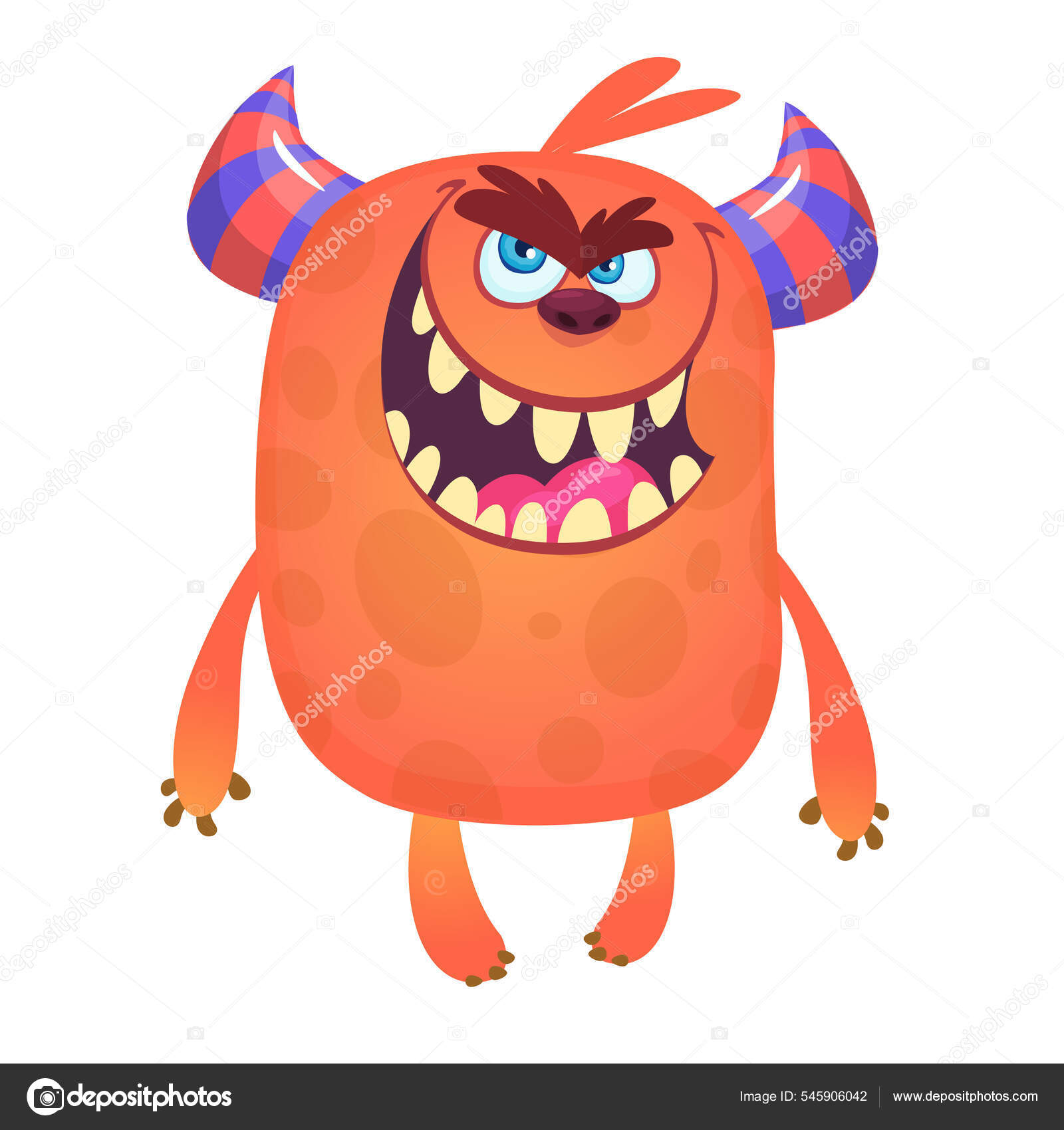 troll face creepy evil monster with big mouth eyes Sticker