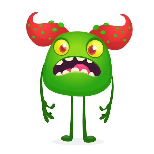 Wütendes Cartoon Monster Vektorillustration Halloween — Stockvektor