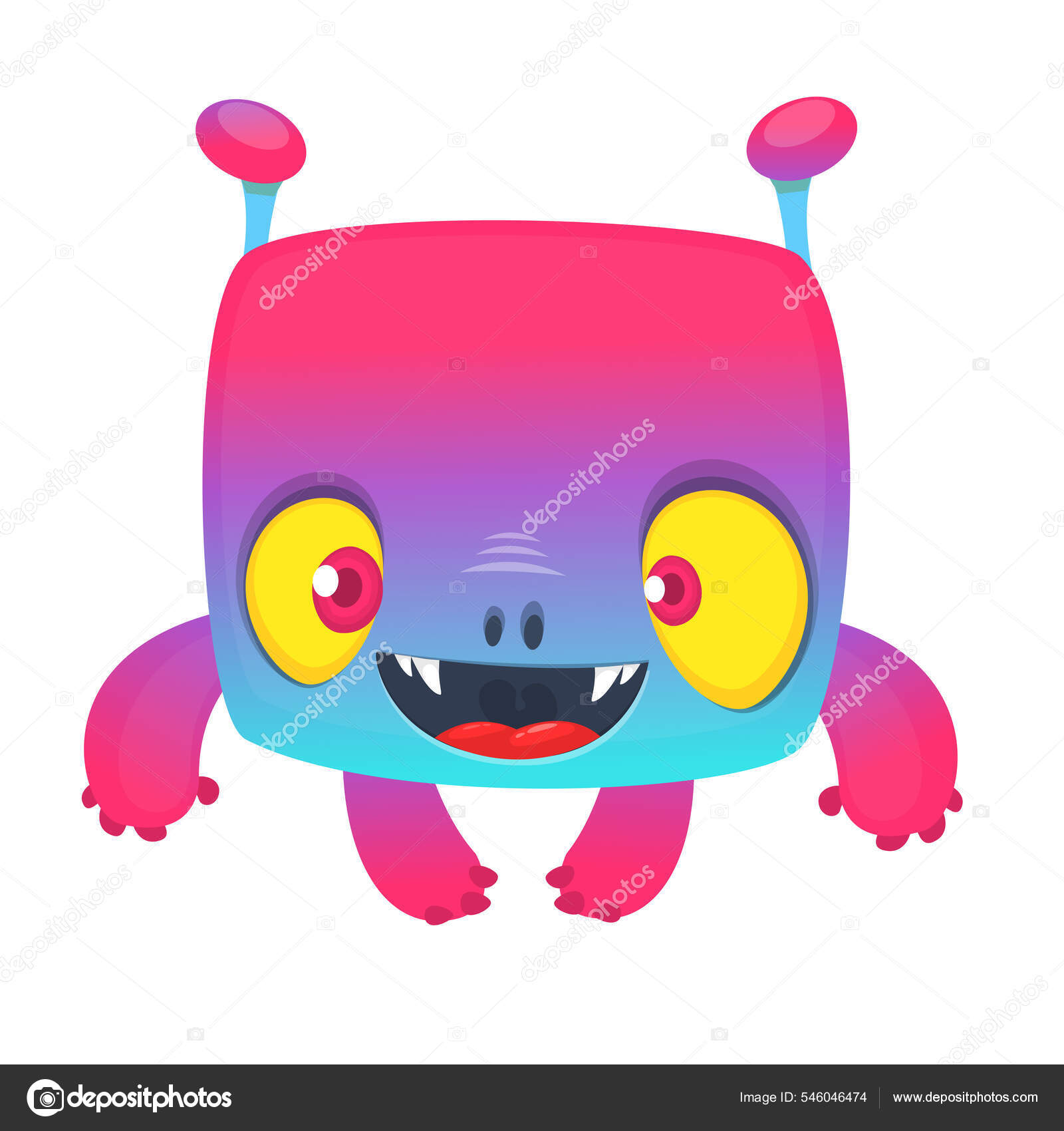 Conjunto De Personagens De Desenhos Animados De Monstro Bonito. Alien  Engraçado E Hilariante. Comic Monsters Coleção Vector Illustration Royalty  Free SVG, Cliparts, Vetores, e Ilustrações Stock. Image 160260969