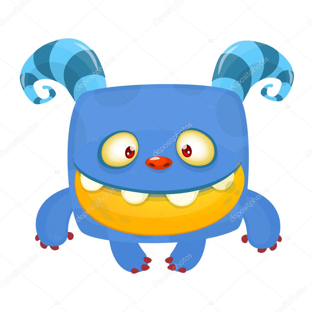 Funny bigfoot or yeti character design. Vector illustration