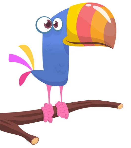 Vtipný Kreslený Film Vektorová Ilustrace Ptáků — Stockový vektor