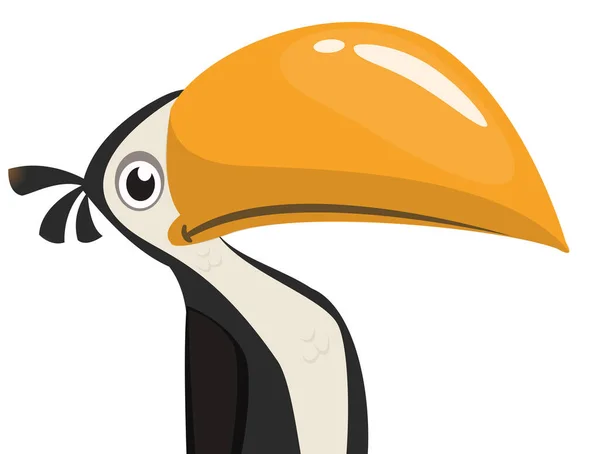 Desenho Animado Tucano Engraçado Ilustração Pássaro Vetorial —  Vetores de Stock