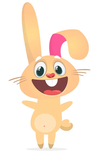 Funny Bunny Rabbit Cartoon Vector Rabbit Illustration Isolate — Διανυσματικό Αρχείο