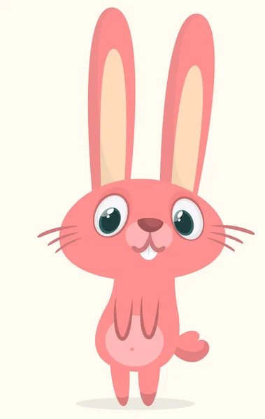 Funny Bunny Rabbit Cartoon Vector Rabbit Illustration Isolate — 스톡 벡터