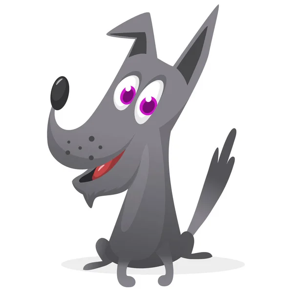 Cartoon Funny Dog Vector Illustration Isolated Great Print Package Design — Archivo Imágenes Vectoriales