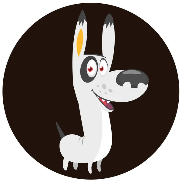 Cartoon Bullterrier Dog Vector Illustration Isolated — ストックベクタ