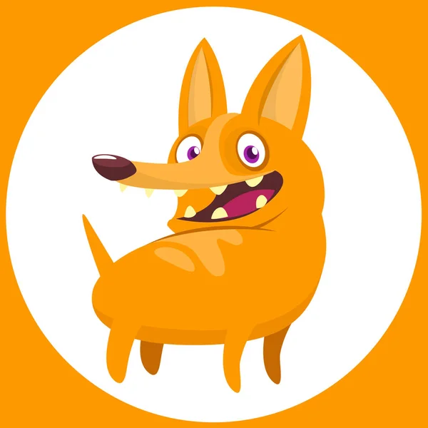 Cute Cartoon Funny Dog Vector Illustration Isolated — Stockový vektor