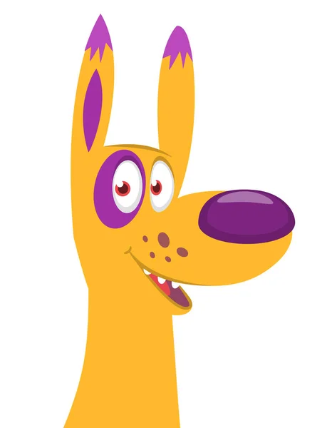 Cartoon Funny Dog Breed Jack Russel Vector Illustration Isolated — Stockový vektor