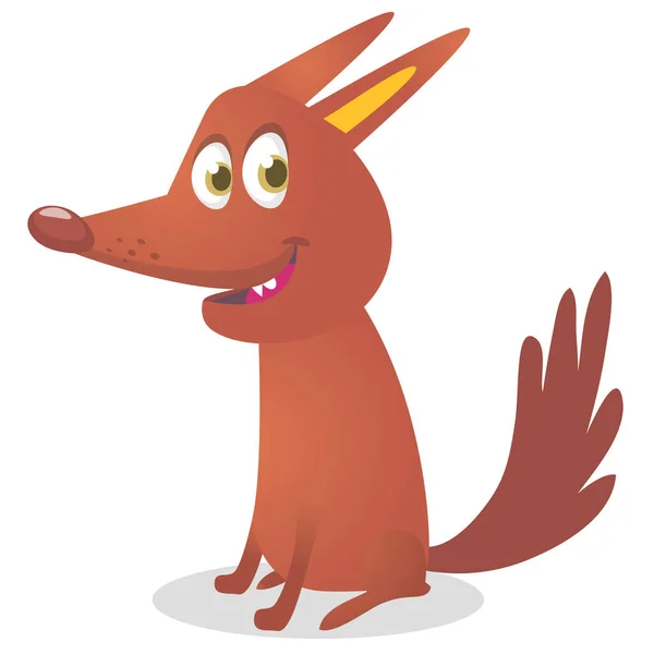 Cute Cartoon Funny Dog Vector Illustration Isolated — Vettoriale Stock