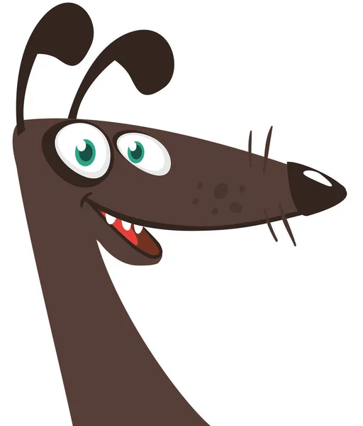 Dibujos Animados Cute Purrebred Dachshund Dog Mascota Ilustración Vectorial Aislada — Vector de stock
