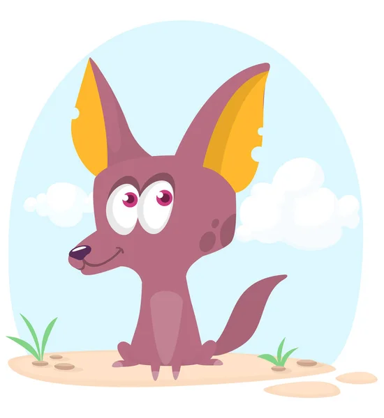Cute Cartoon Chihuahua Dog Vector Illustration Isolated — Διανυσματικό Αρχείο