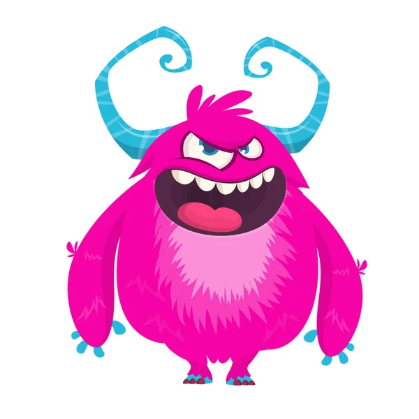 Grappige Cartoon Monster Vectorillustratie — Stockvector