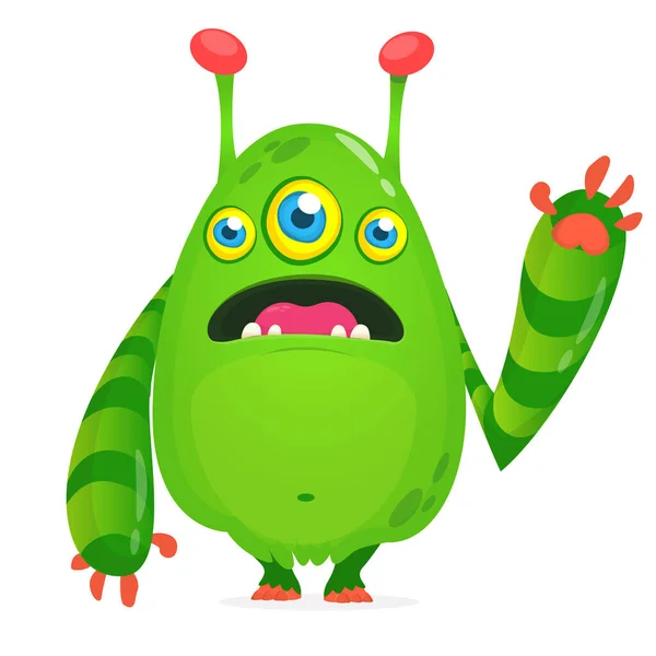 Um Desenho Animado Bonito Alienígena Verde Ou Monstro Personagem Royalty  Free SVG, Cliparts, Vetores, e Ilustrações Stock. Image 64034974