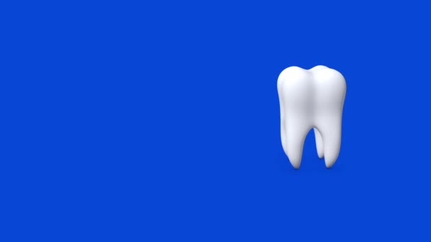 Schützen Sie Ihren Zahn Und Hält Gesund Und Stark Zahnerholung — Stockvideo