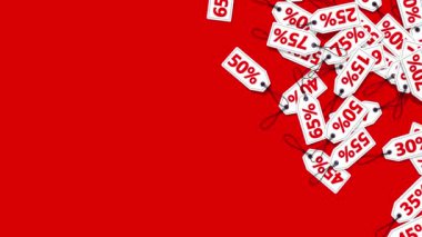 Sayı Etiketleri Düşen Yavaş Hareket 3B Hazırlama, Renk Birleşimlerinin Üç Farklı Teması, Düşen Etiketlerin Luma Eşleşmesi Siyah ve Beyaz Seçimi