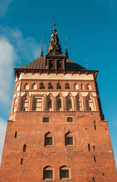 krakow, poland-june 23, 2019: the old town hall in the historical center of gdansk,