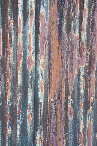 Rusty Old Corrugated Metal Background Concept Design — Fotografia de Stock