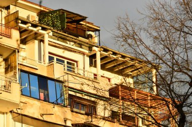 Bükreş Romanya 'daki bir binanın çerçevesini kapat