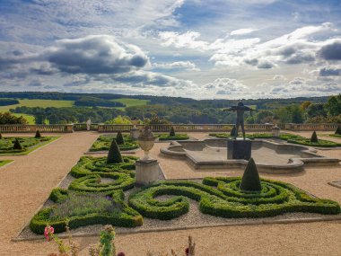 West Yorkshire, Birleşik Krallık - 11 Ekim 2021: Harewood House Harrogate 18. yüzyıl Stately Home, West Yorkshire İngiltere 'de Leeds yakınlarında