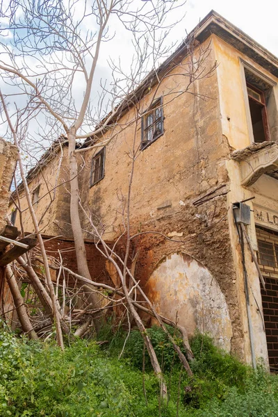 Abandoned Buildings Wild Vegetation Ghost Resort City Varosha Famagusta Cyprus — Photo