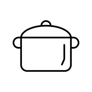 Pot, pan icon vector illustration isolated on white background