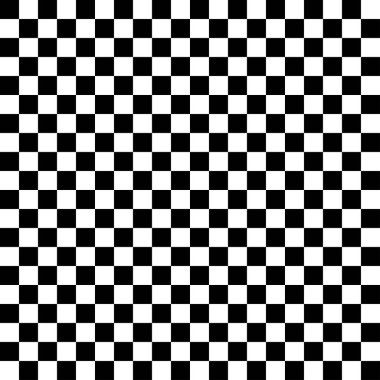 Beyaz ve siyah kareli soyut bir arkaplan. Satranç arka planı. Vektör illüstrasyonu