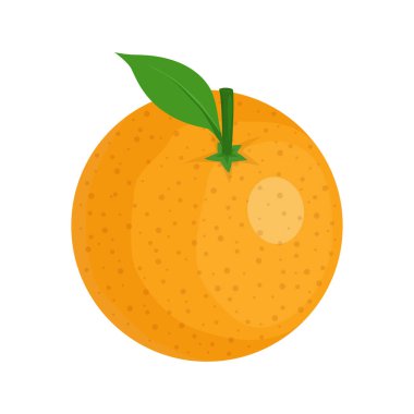 Düz tasarımda turuncu ikon vektör çizimi