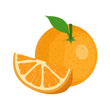 Düz tasarımda turuncu ikon vektör çizimi