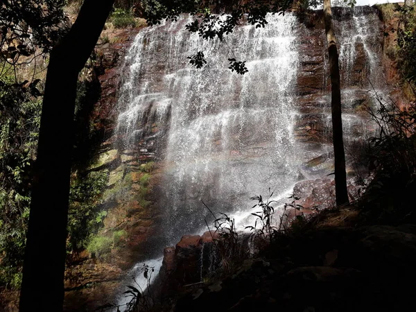 Cachoeira Vertikal Cerrado — Stockfoto